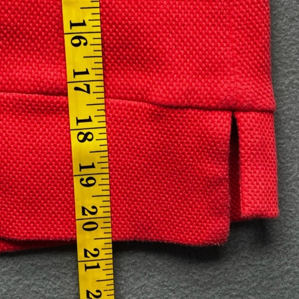 Vince Camuto Women 2‎ Piece Set Red Crop Top Mini Skirt Sleek Modern Minimalist - Picture 7 of 12